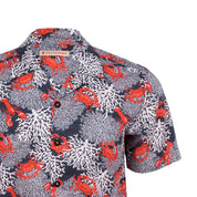 Camisa hawaiana manga corta Poui