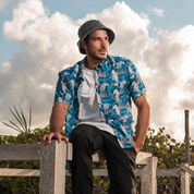 Camisa hawaiana manga corta Yaguar