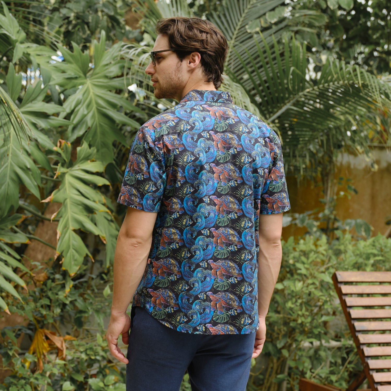 Camisa hawaiana manga corta Ecuatorial