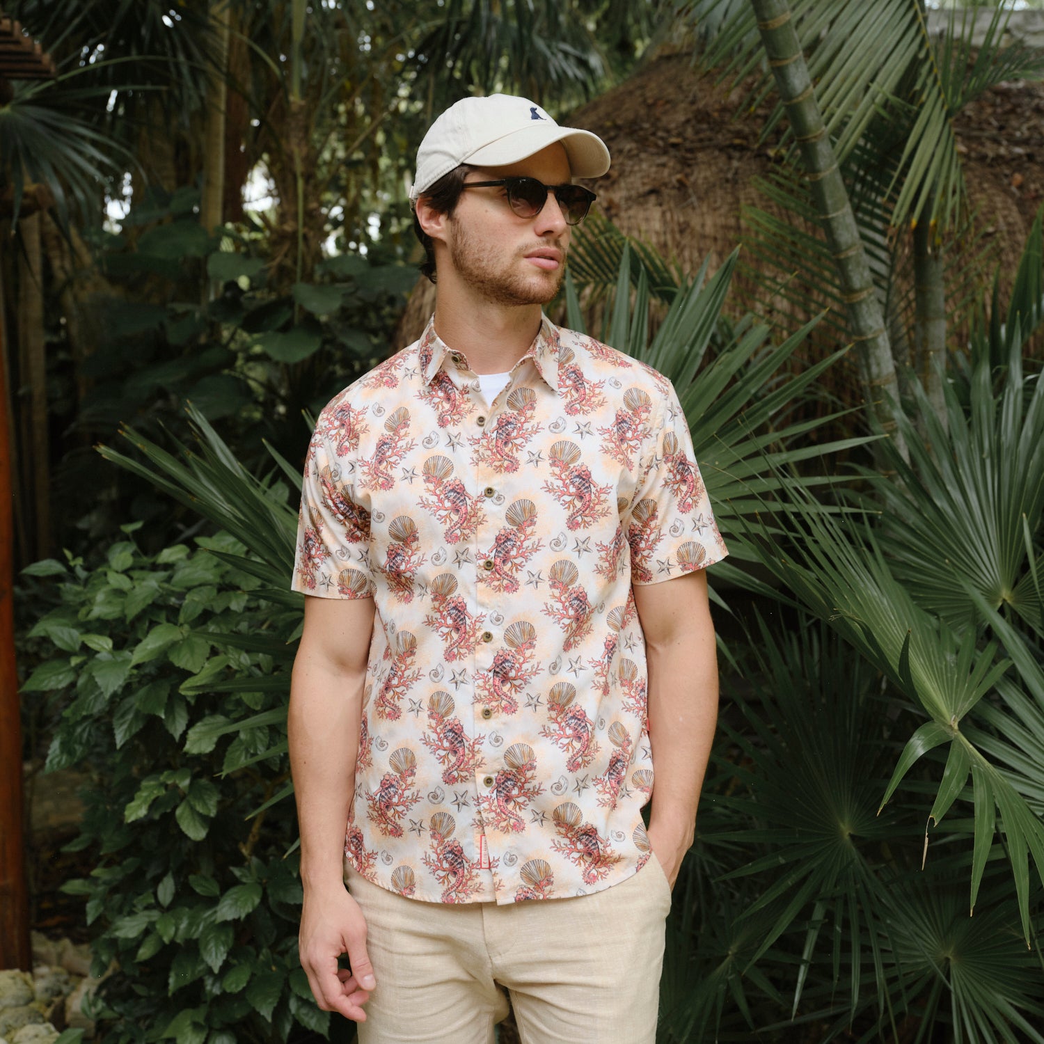 Camisa hawaiana manga corta Jeireddin