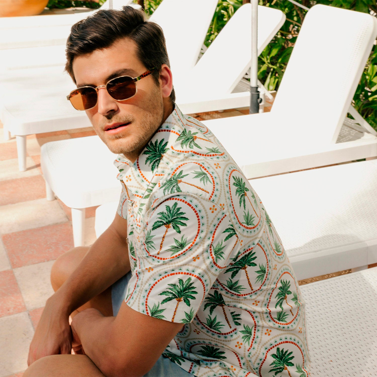 Camisa hawaiana manga corta Sabal