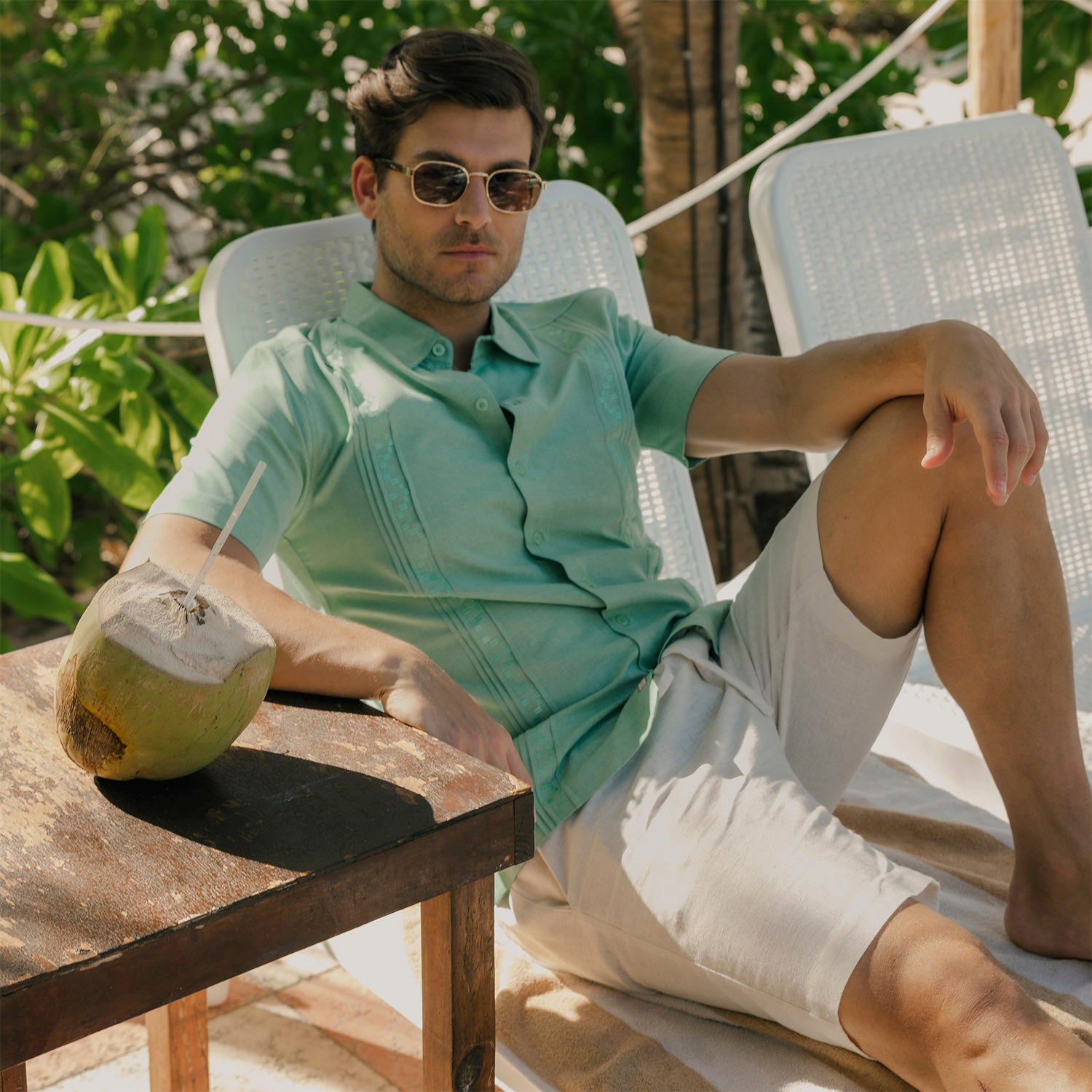 Camisa Guayabera manga corta Bogdan