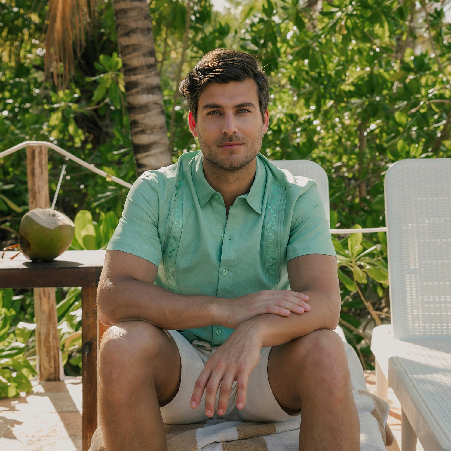 Camisa Guayabera manga corta Bogdan
