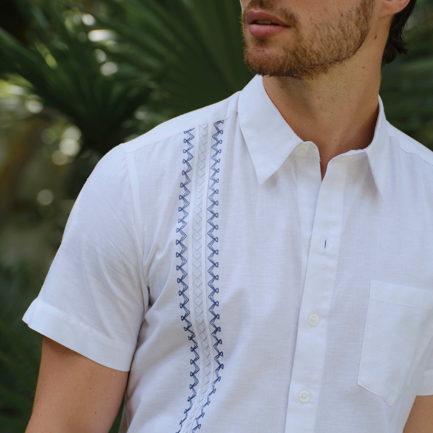 Camisa guayabera manga corta Dena
