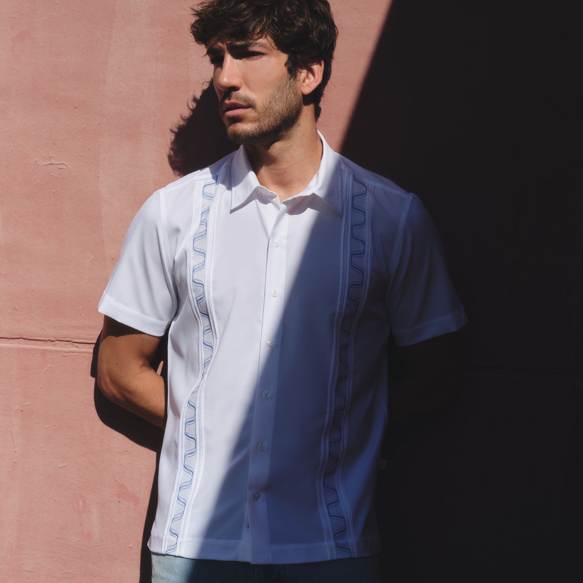 Camisa guayabera manga corta Caudal