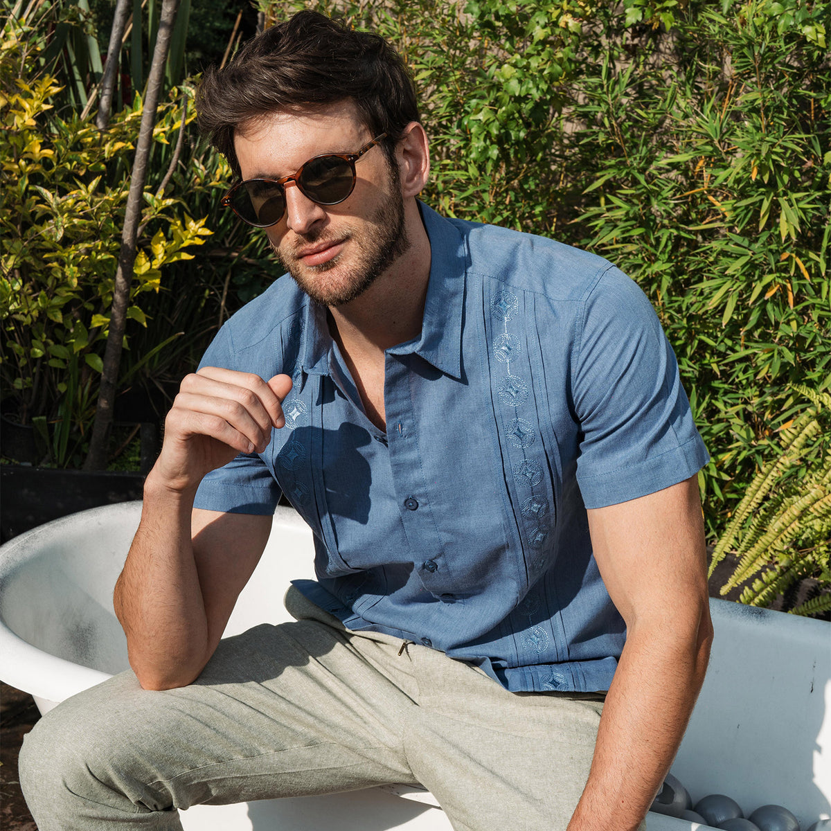 Camisa Guayabera Manga Corta Arana