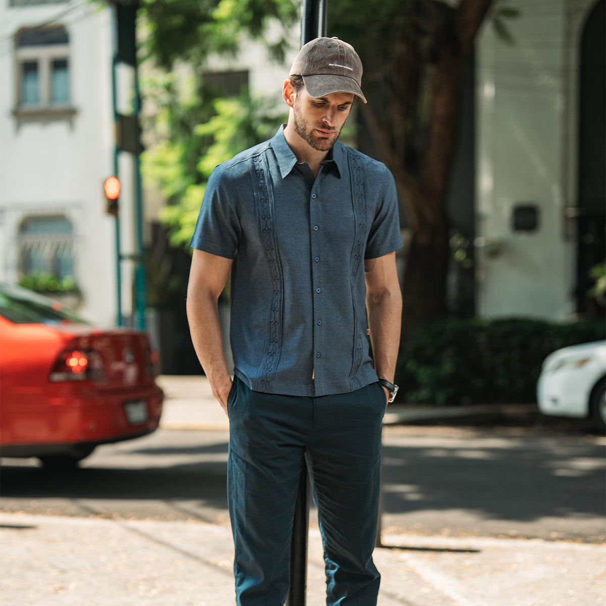 Camisa Guayabera Manga Corta Migue