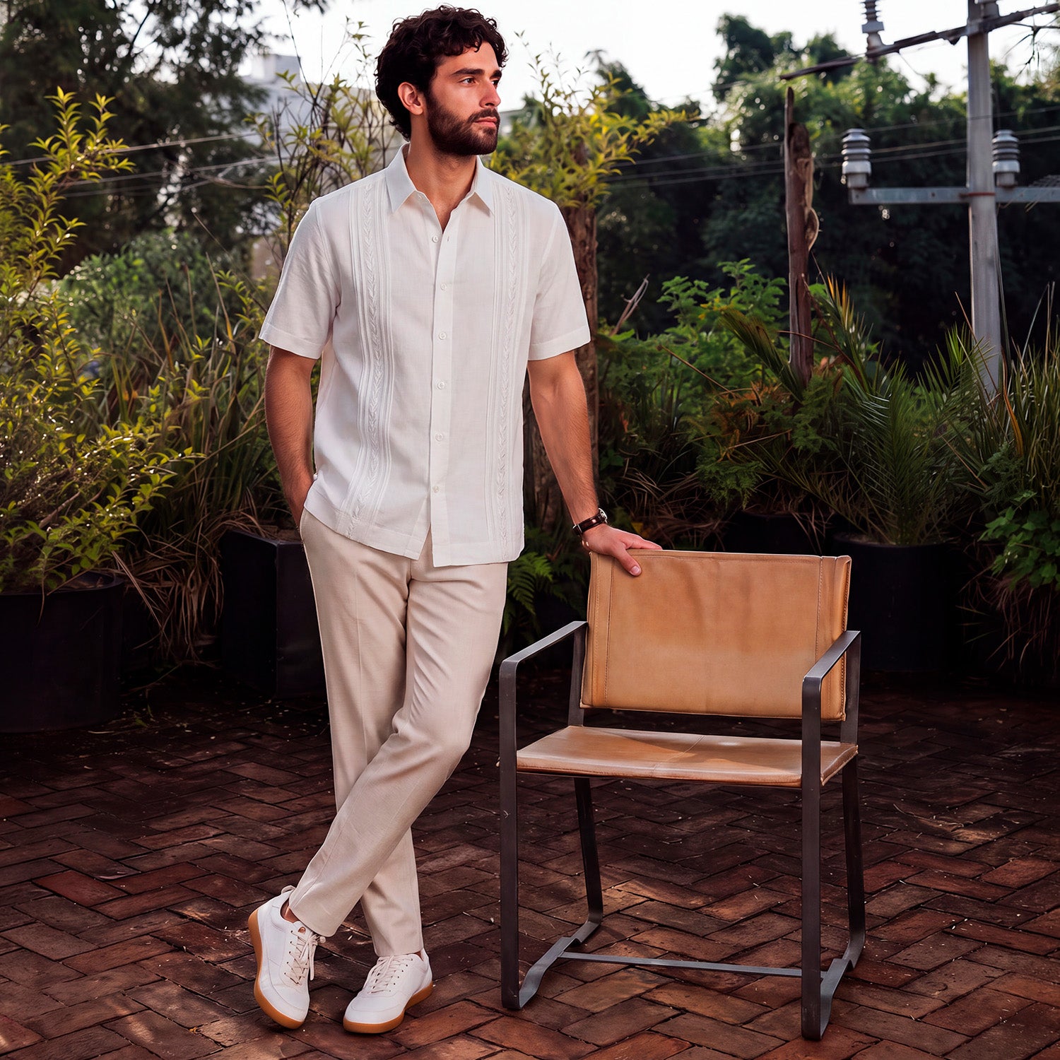 Camisa Guayabera Manga Corta Nao TX