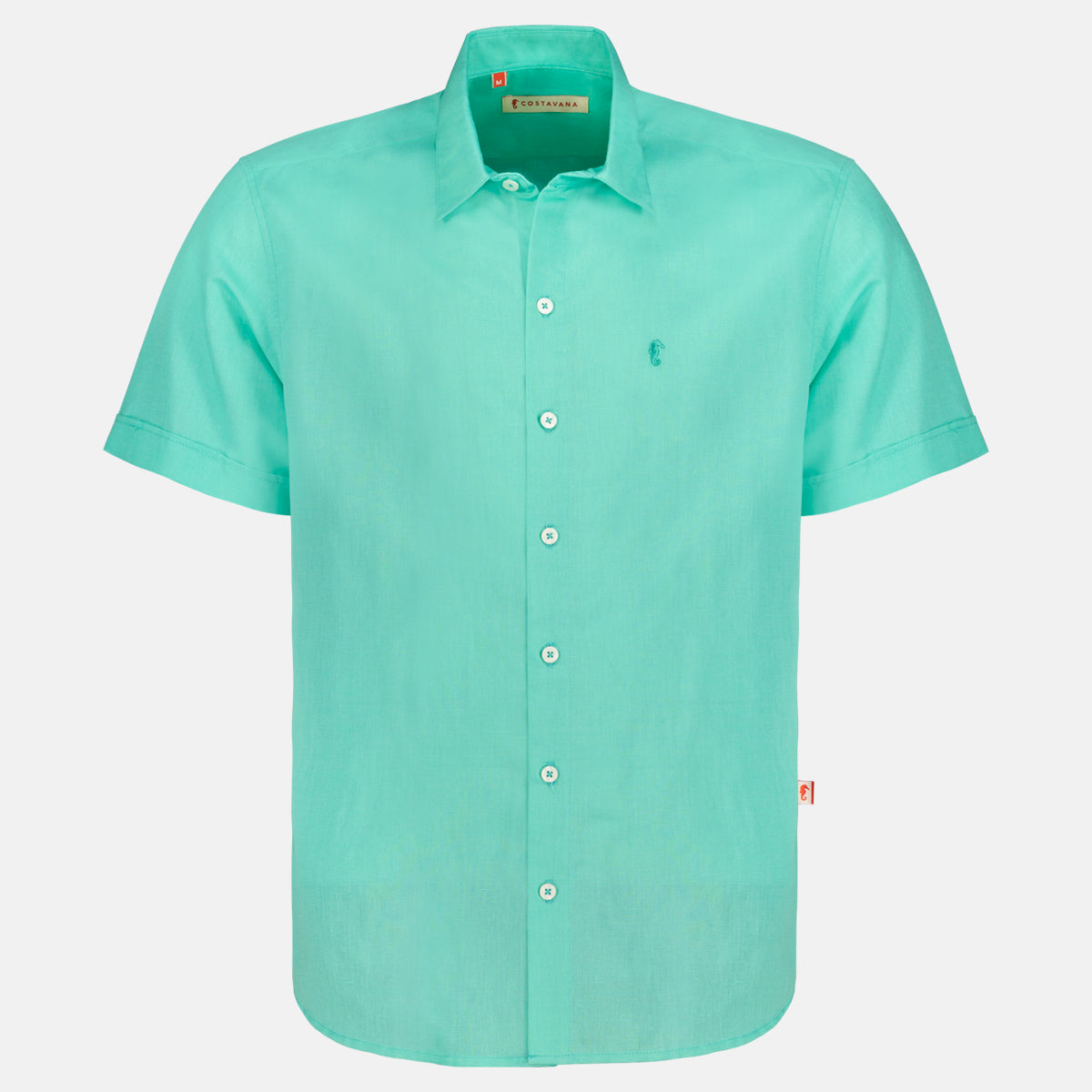 Camisa manga corta con lino Arlo