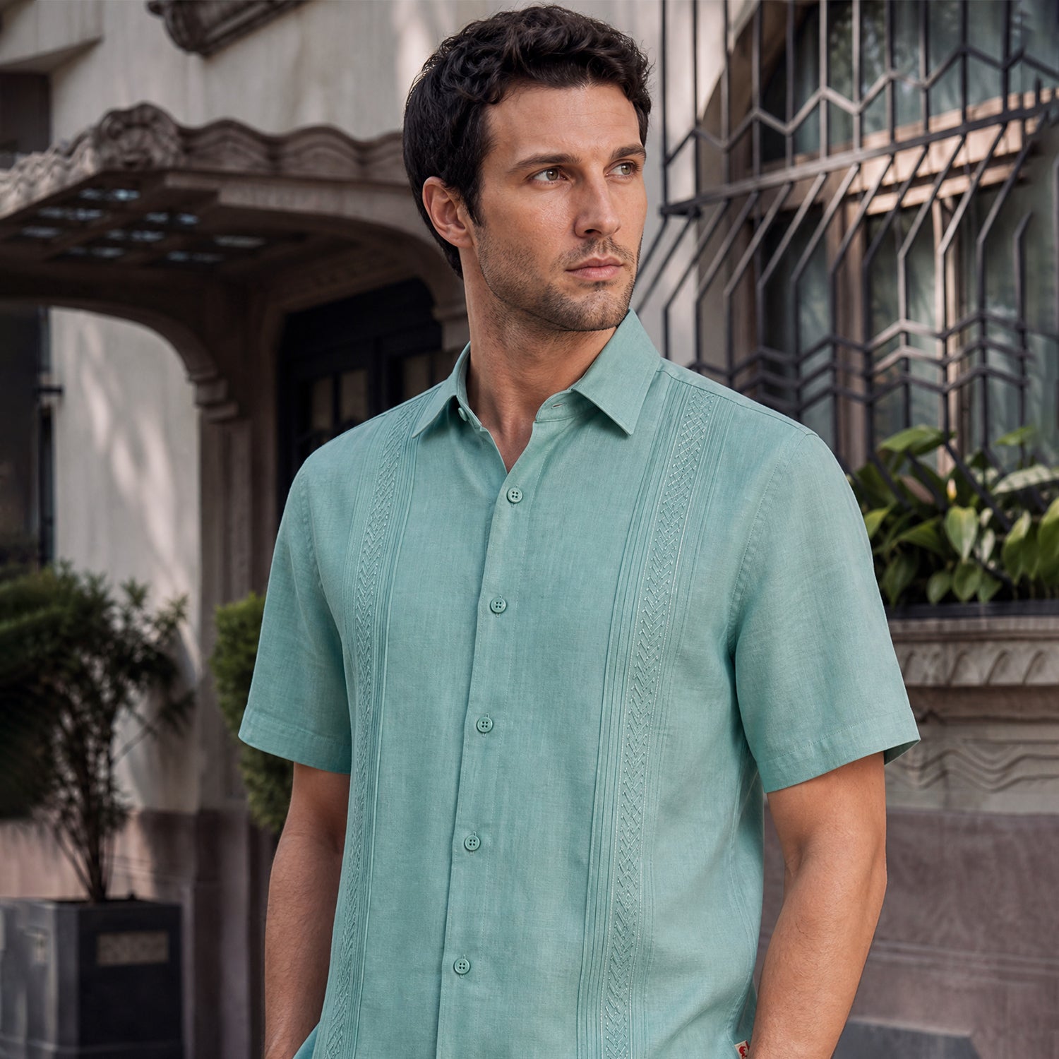 Camisa Guayabera Manga Corta Rega