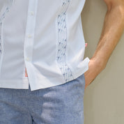 bordado de camisa guayabera formal  hatza