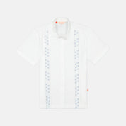 camisa guayabera manga corta para hombre hatza frente