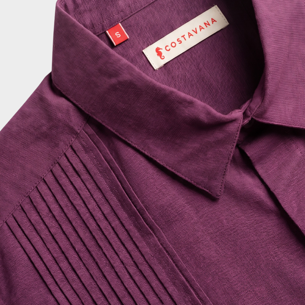 Camisa Guayabera Manga Larga Pardo