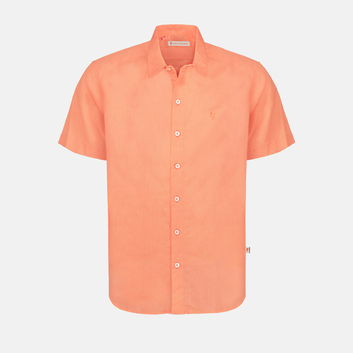 Camisa manga corta con lino Arlo