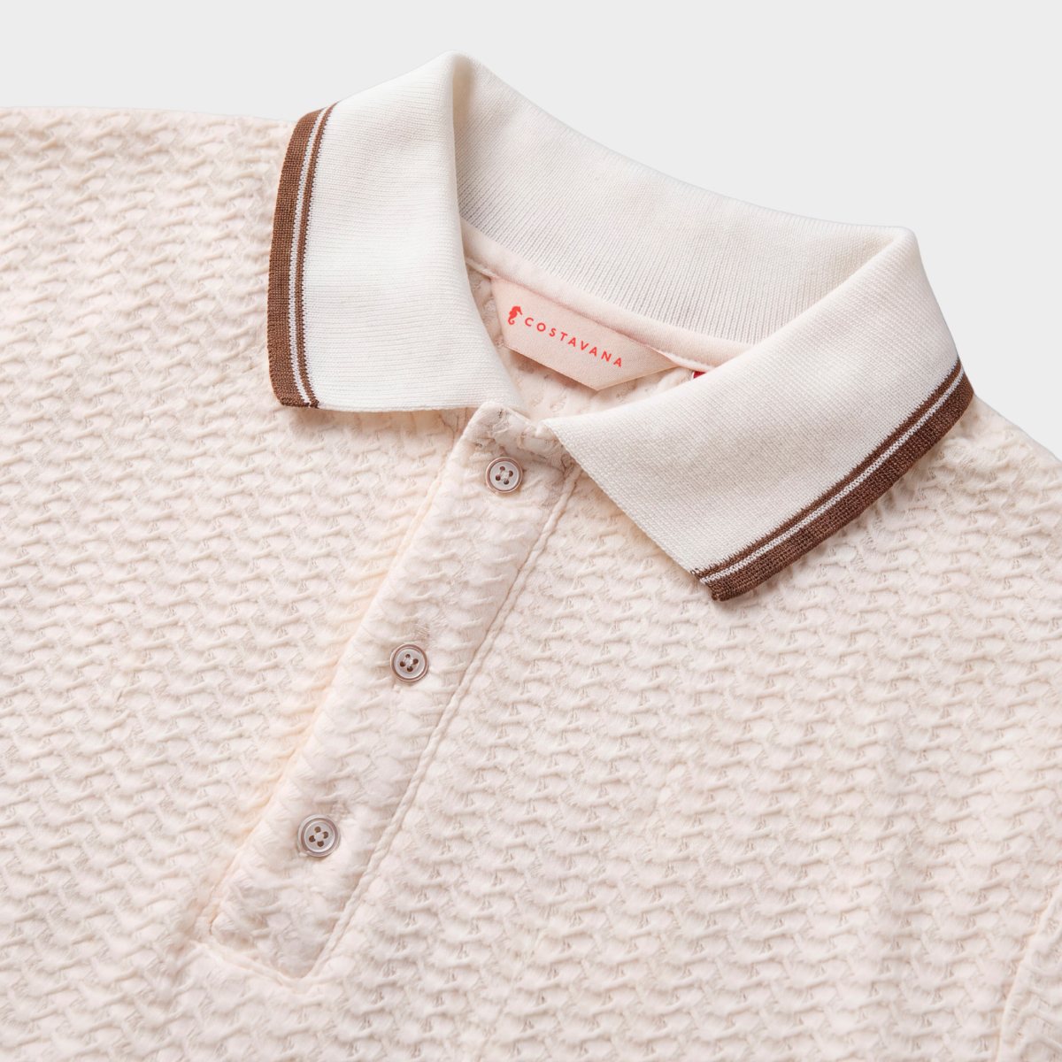 Camisa Polo Clásica para Hombre Ivory