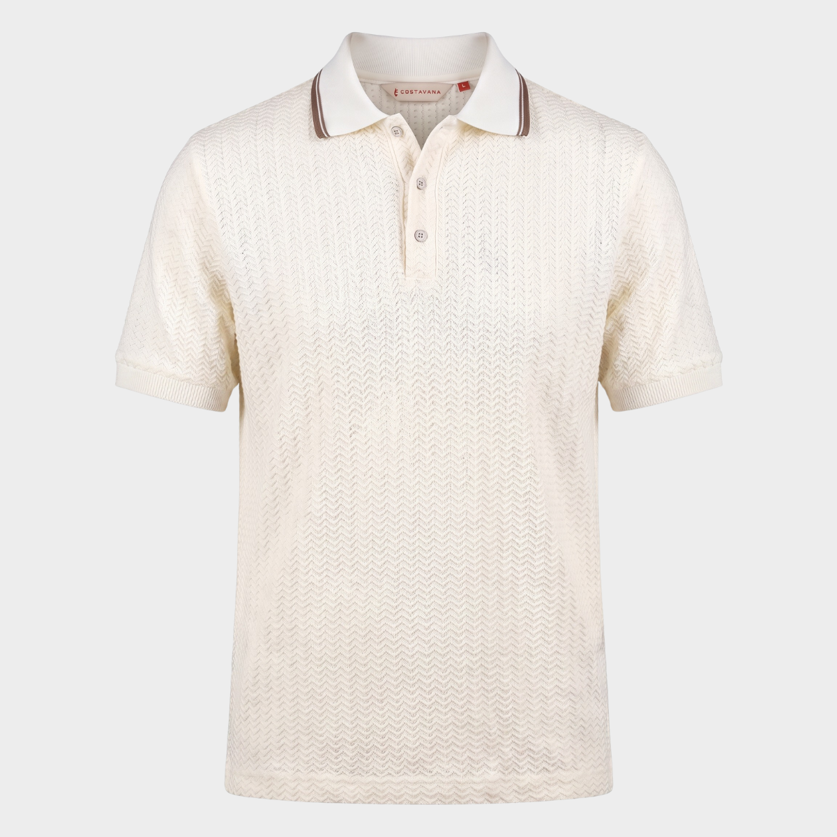 Camisa Polo Clásica para Hombre Ivory