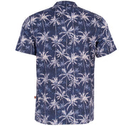 Camisa hawaiana manga corta Blue Palm