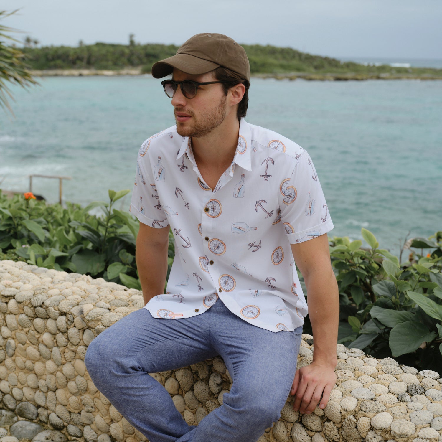 Camisa estampada XXL Naufra