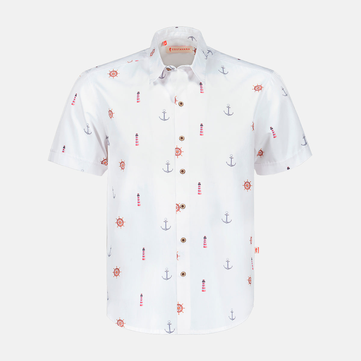 Camisa estampada manga corta Azariel