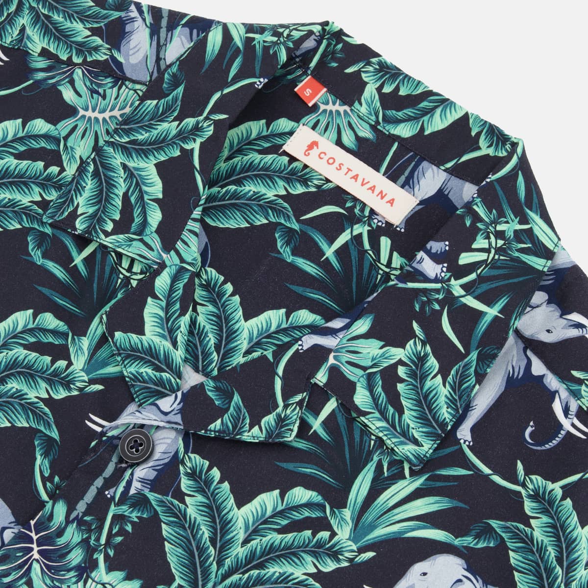 Camisa hawaiana manga corta Paquidermo