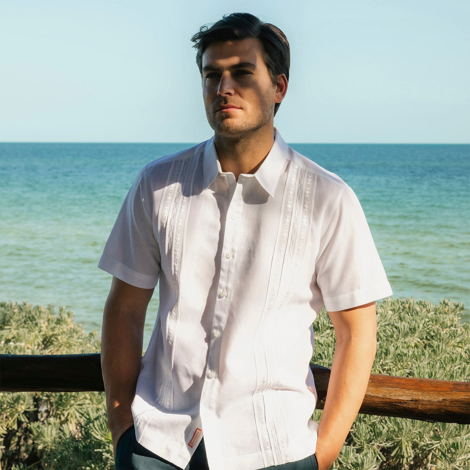 Camisa guayabera Lark XXL