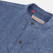 Camisa de lino manga corta Davide