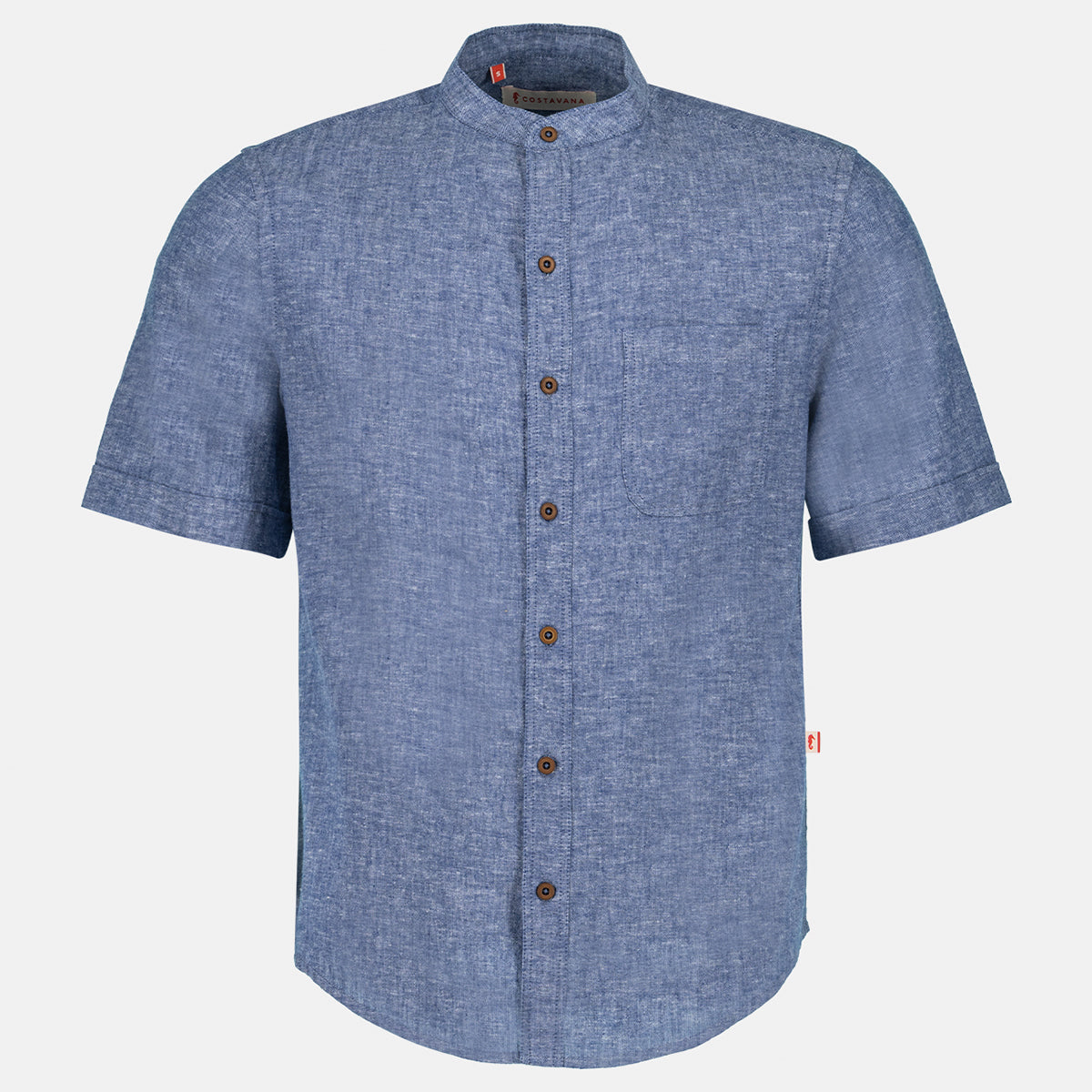 Camisa de lino manga corta Davide