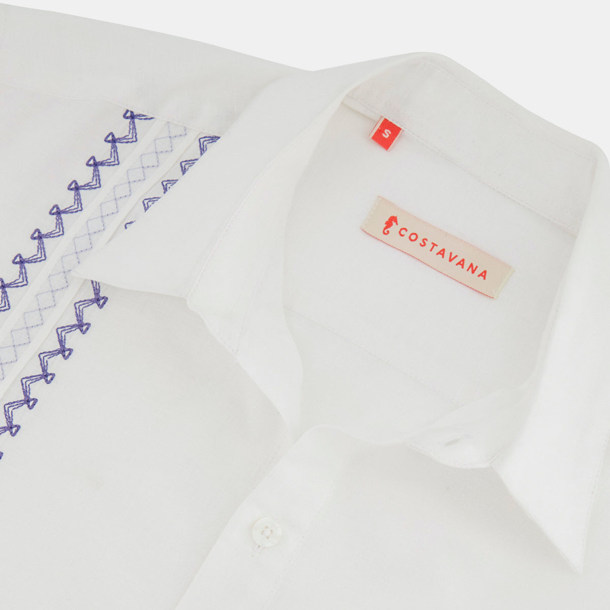 Camisa guayabera manga corta Dena