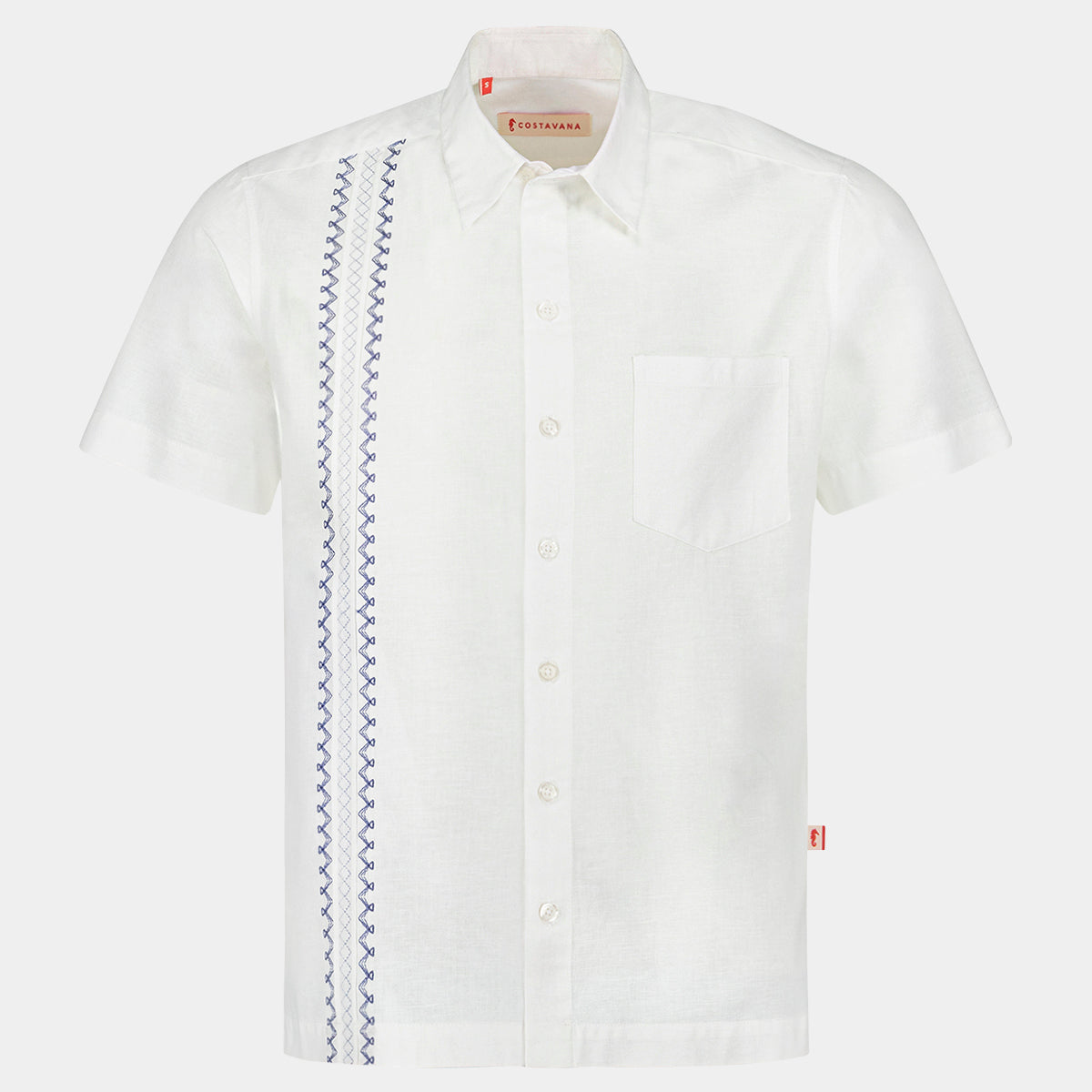 Camisa guayabera manga corta Dena