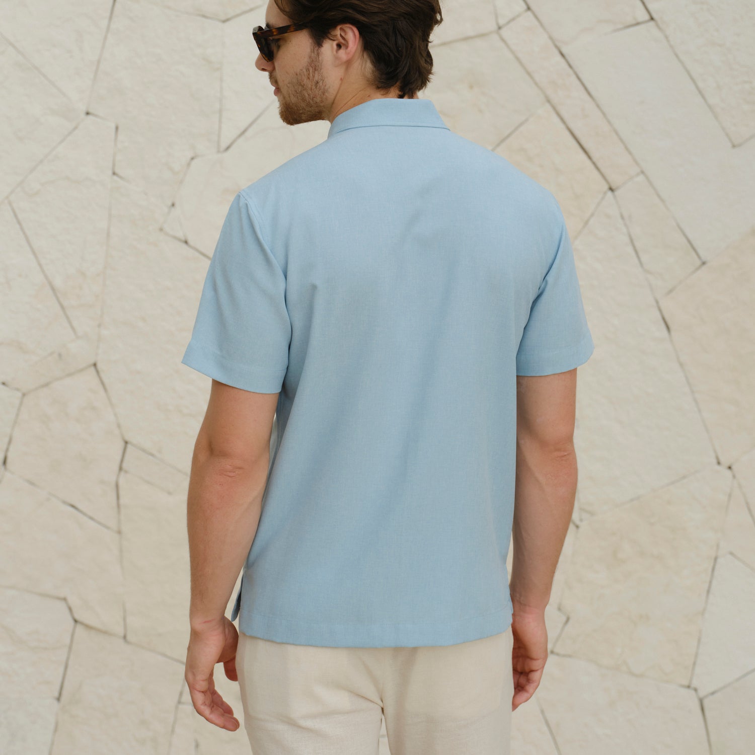 Camisa guayabera manga corta Finis