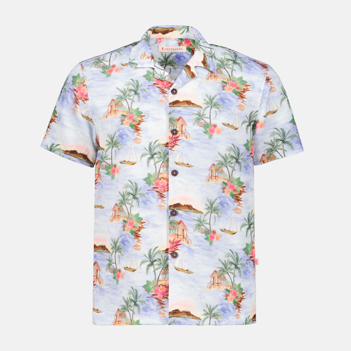 Camisa hawaiana manga corta Chenrio