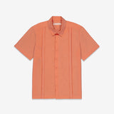 Guayabera manga corta color naranja