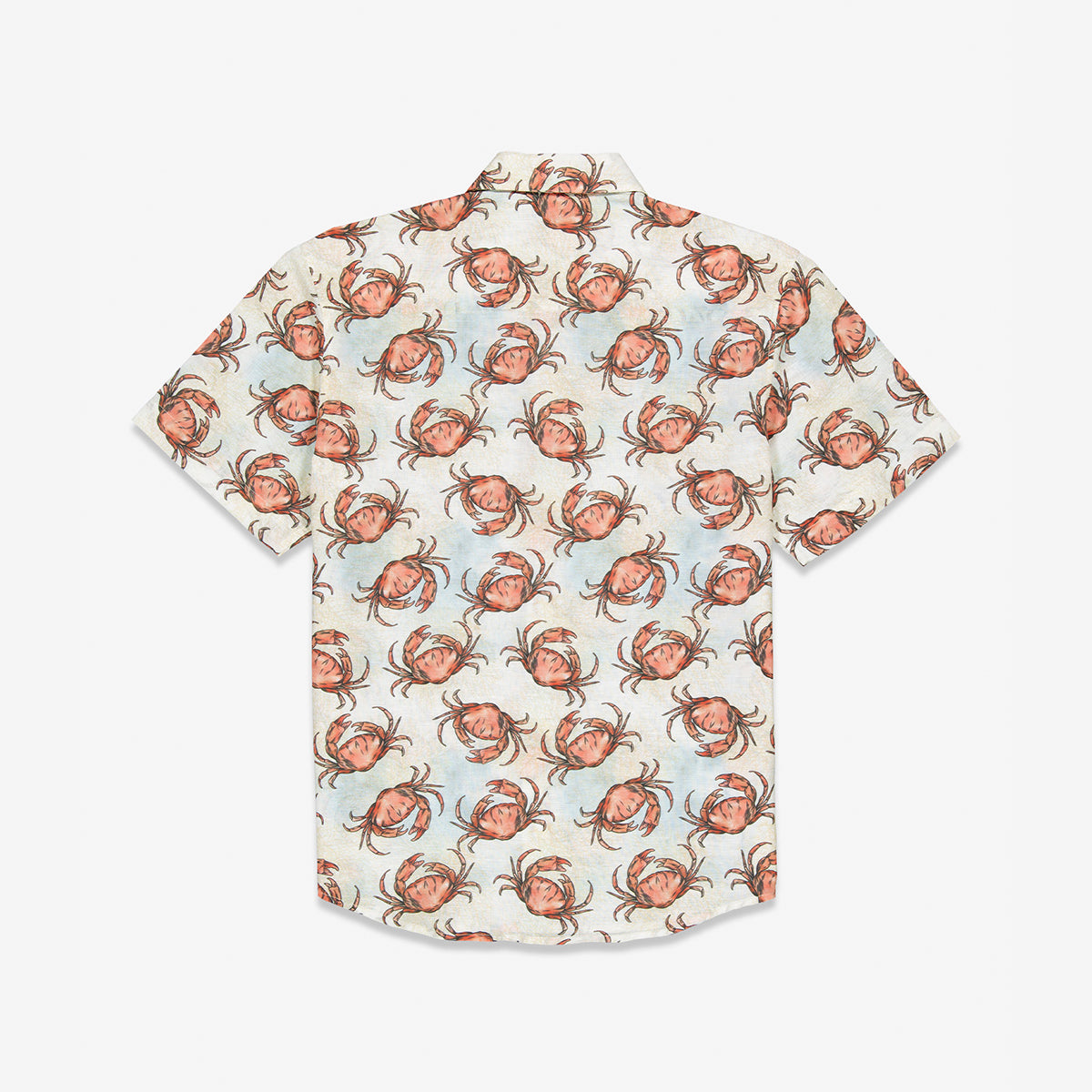 Camisa hawaiana con estampados cangrejos