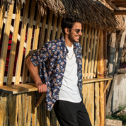 Camisa hawaiana manga corta Athenea
