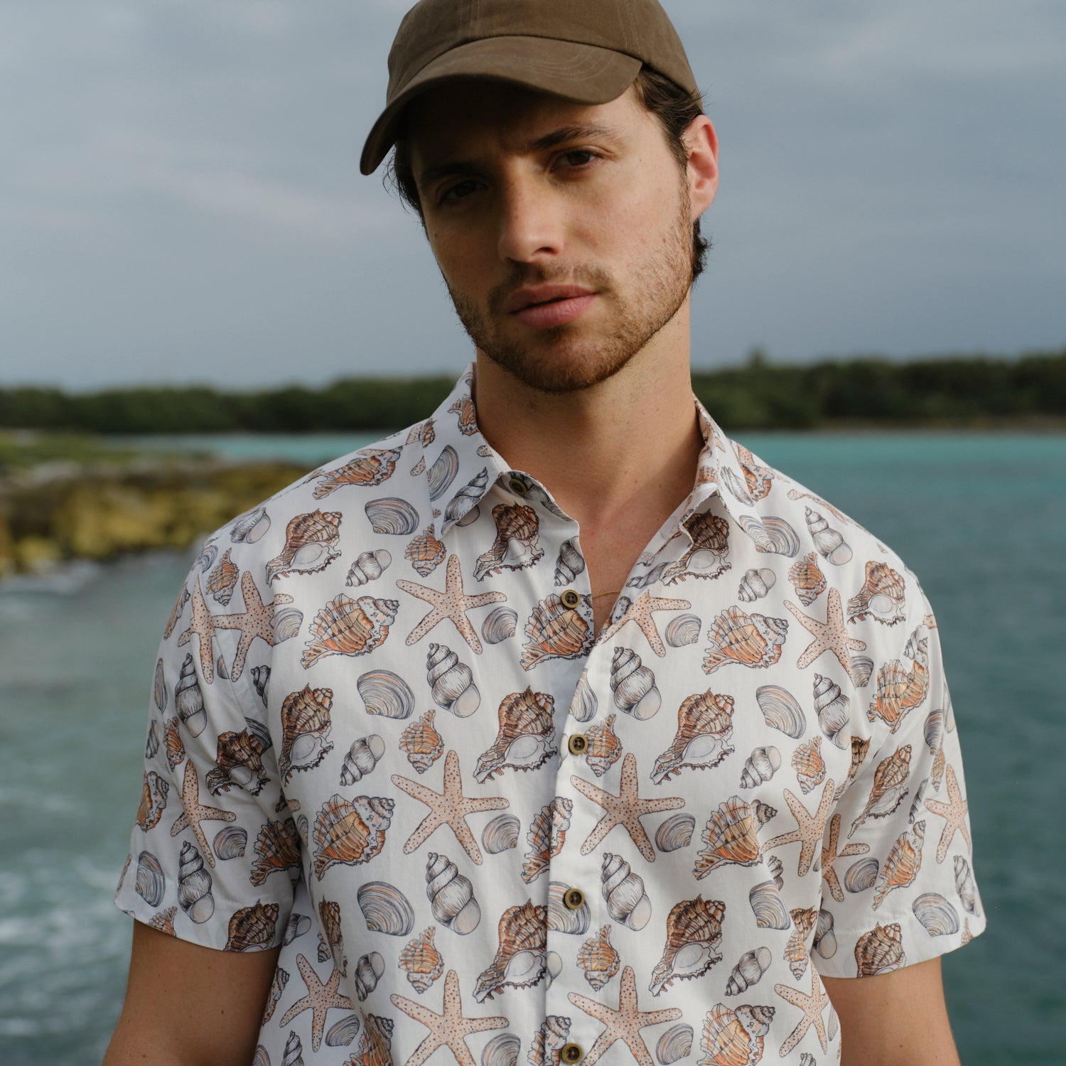 Camisa hawaiana manga corta Shelly