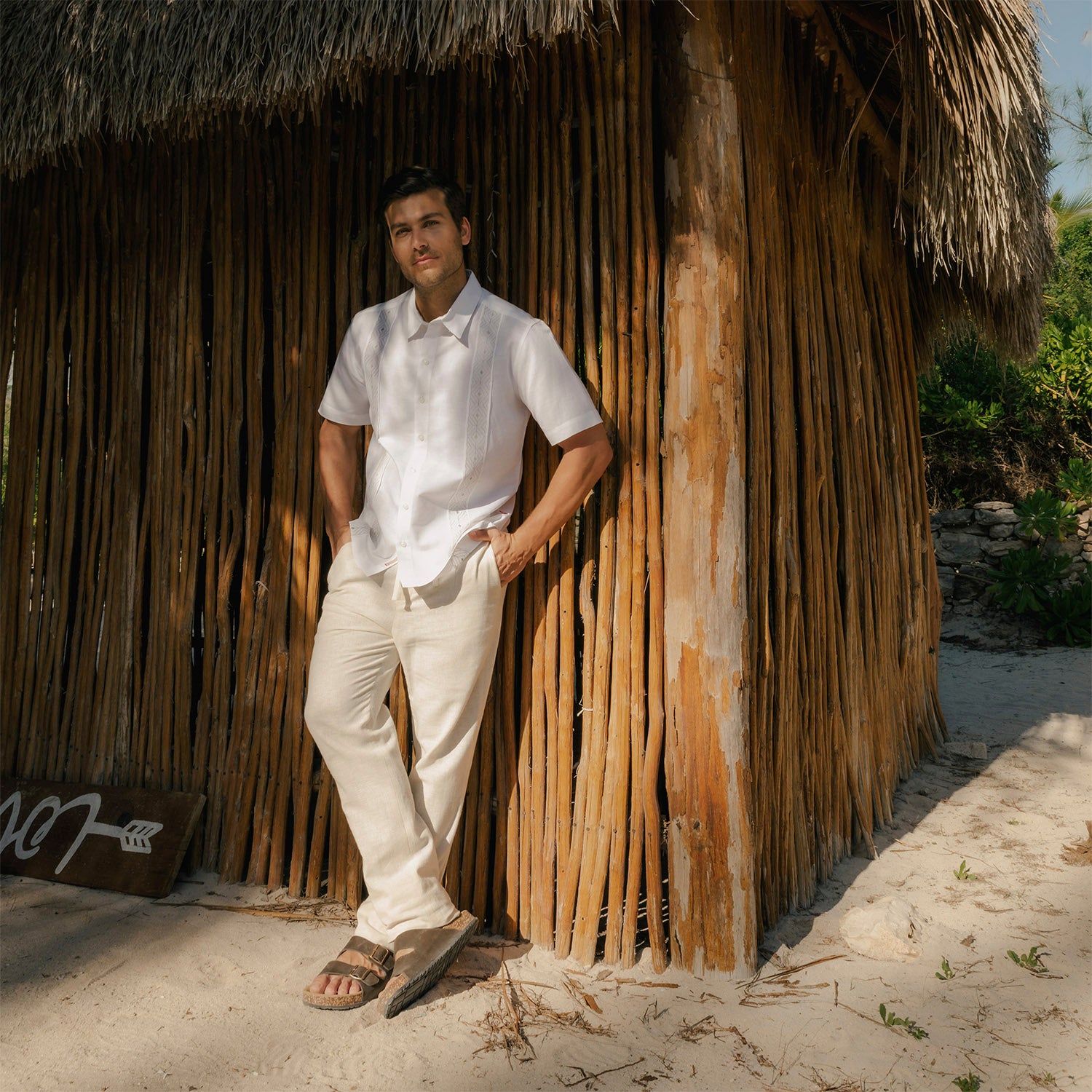 Camisa guayabera manga corta Alejo