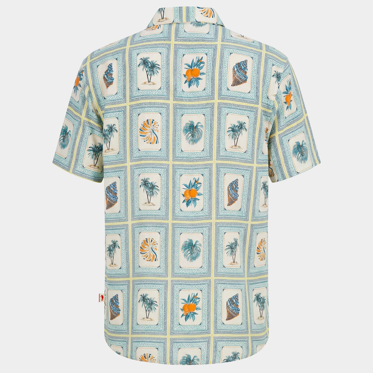 Camisa hawaiana manga corta Mosaic Coast