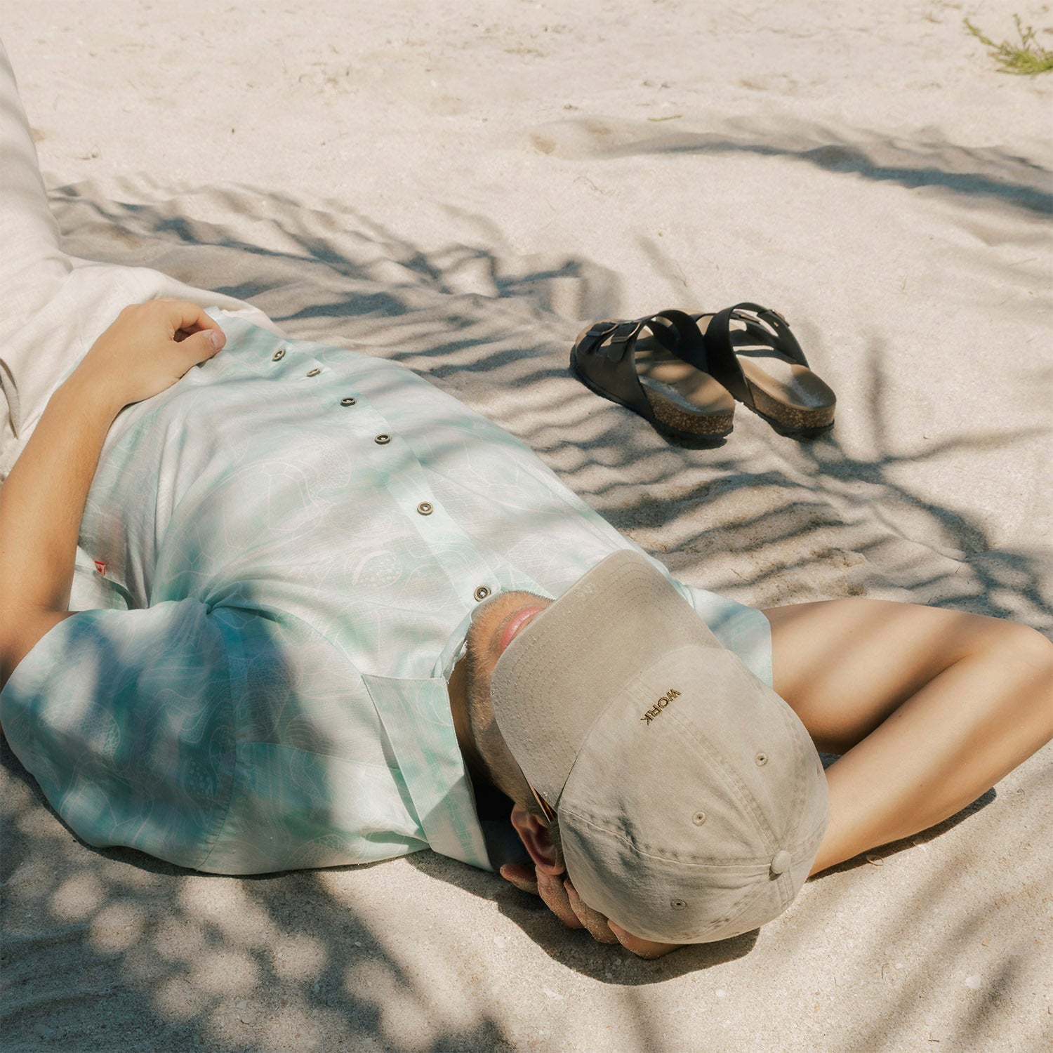 Camisa hawaiana manga corta Aqua