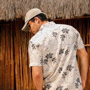 Camisa hawaiana manga corta Black Lines