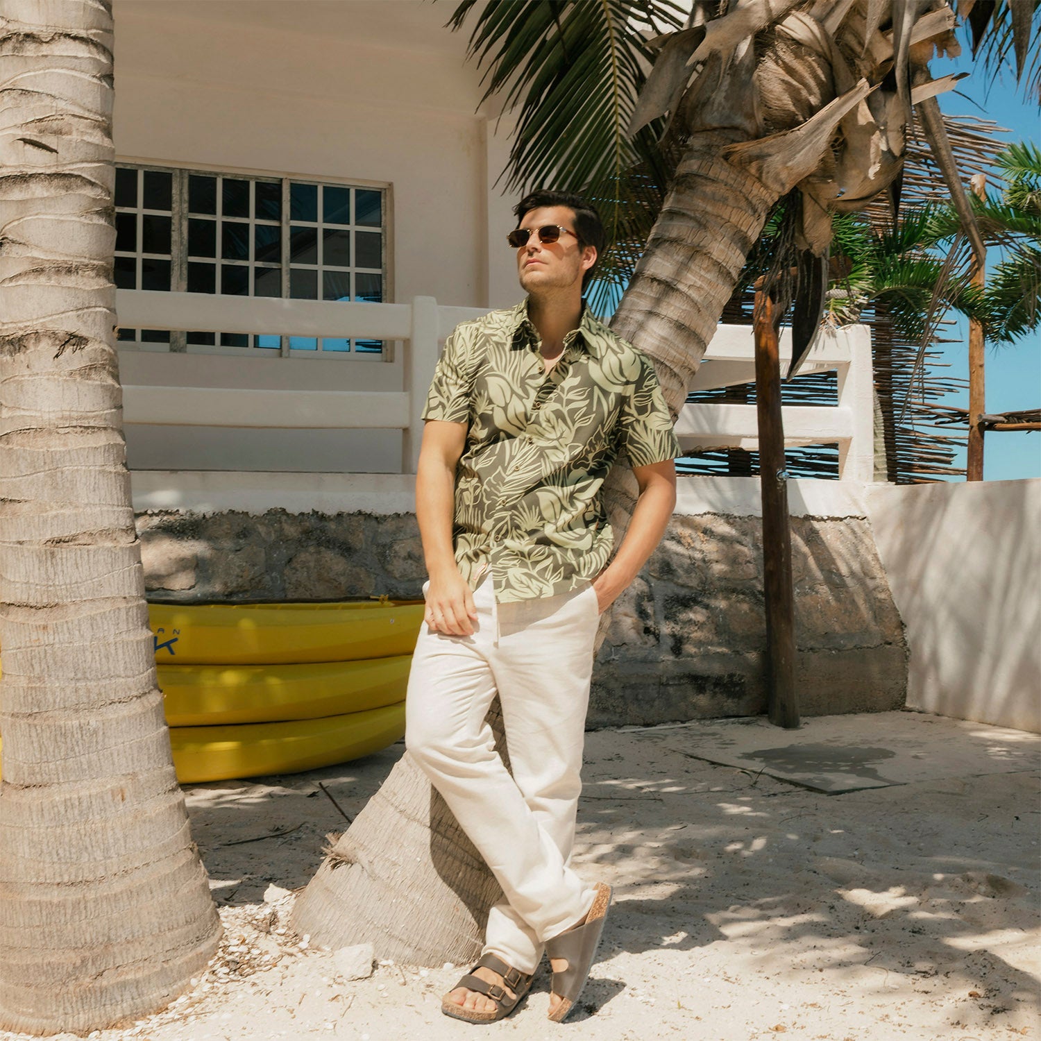 Camisa hawaiana manga corta Selva