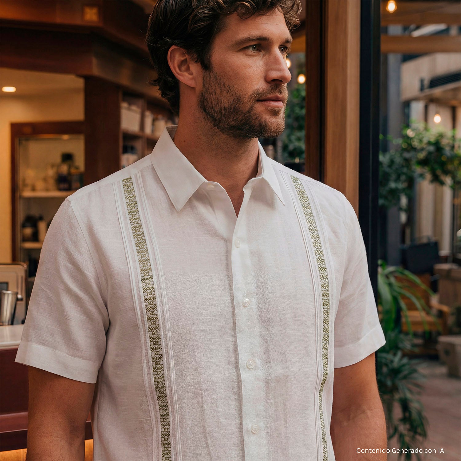 Camisa guayabera manga corta Burmy