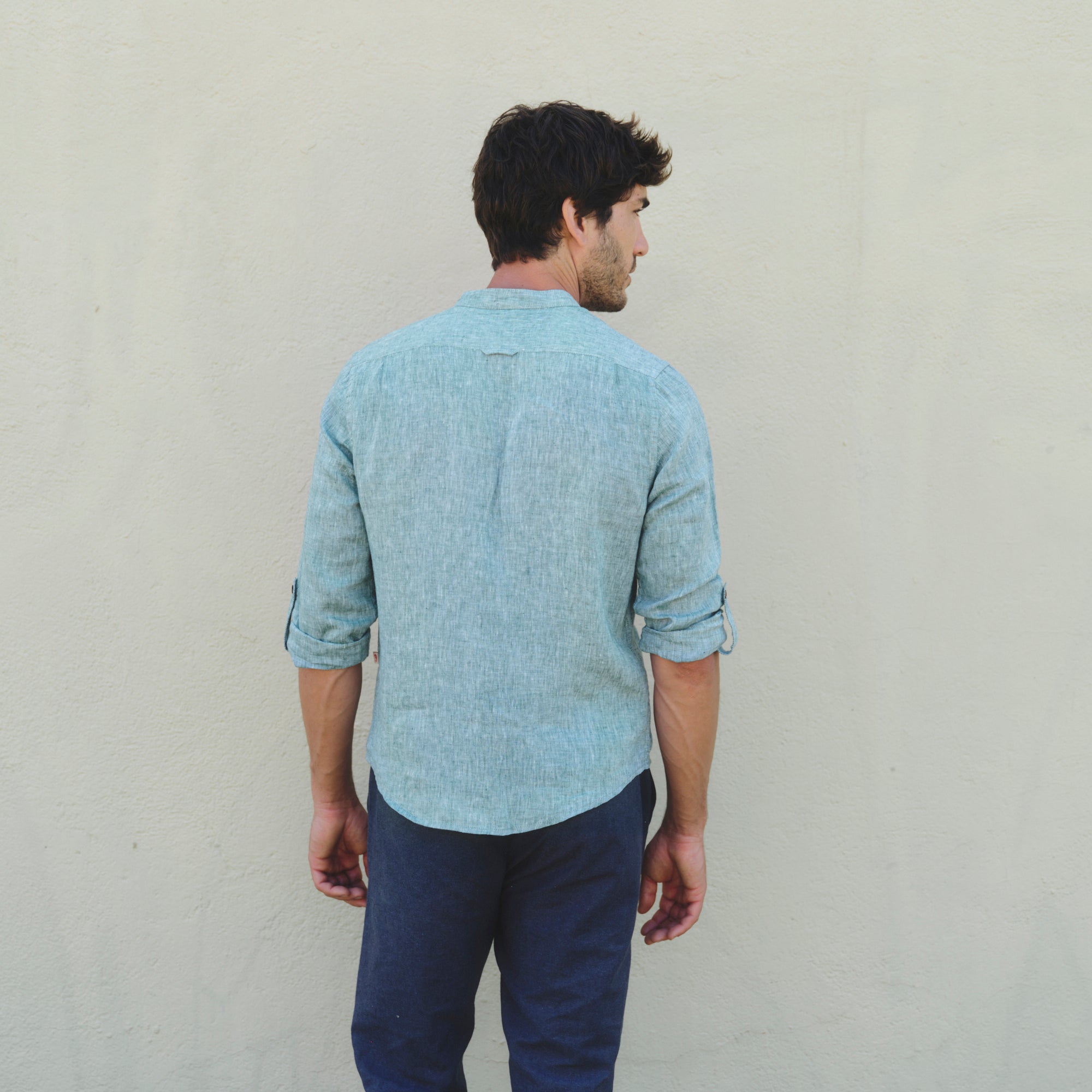 Camisa de lino manga larga Davide