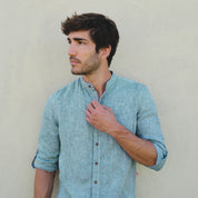 Camisa de lino manga larga Davide