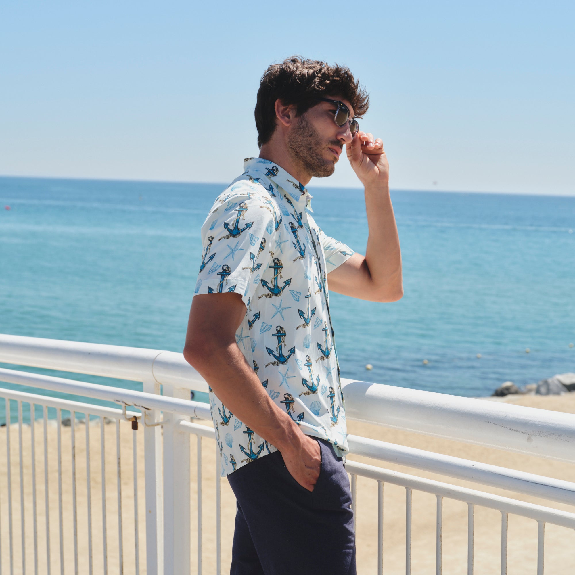 Camisa hawaiana manga corta Ancor