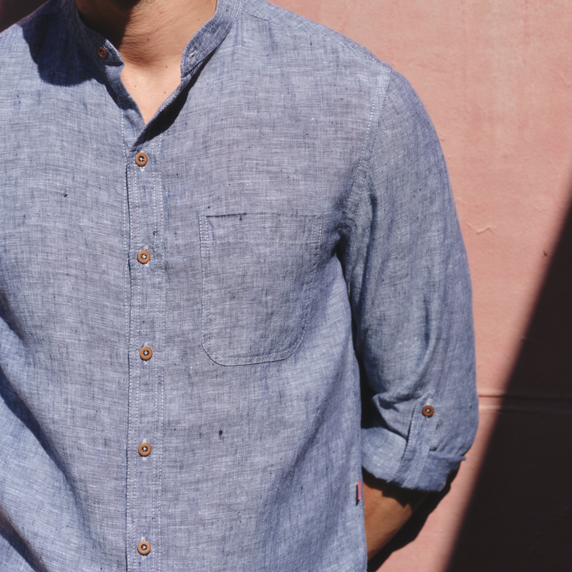 Camisa de lino manga larga Davide