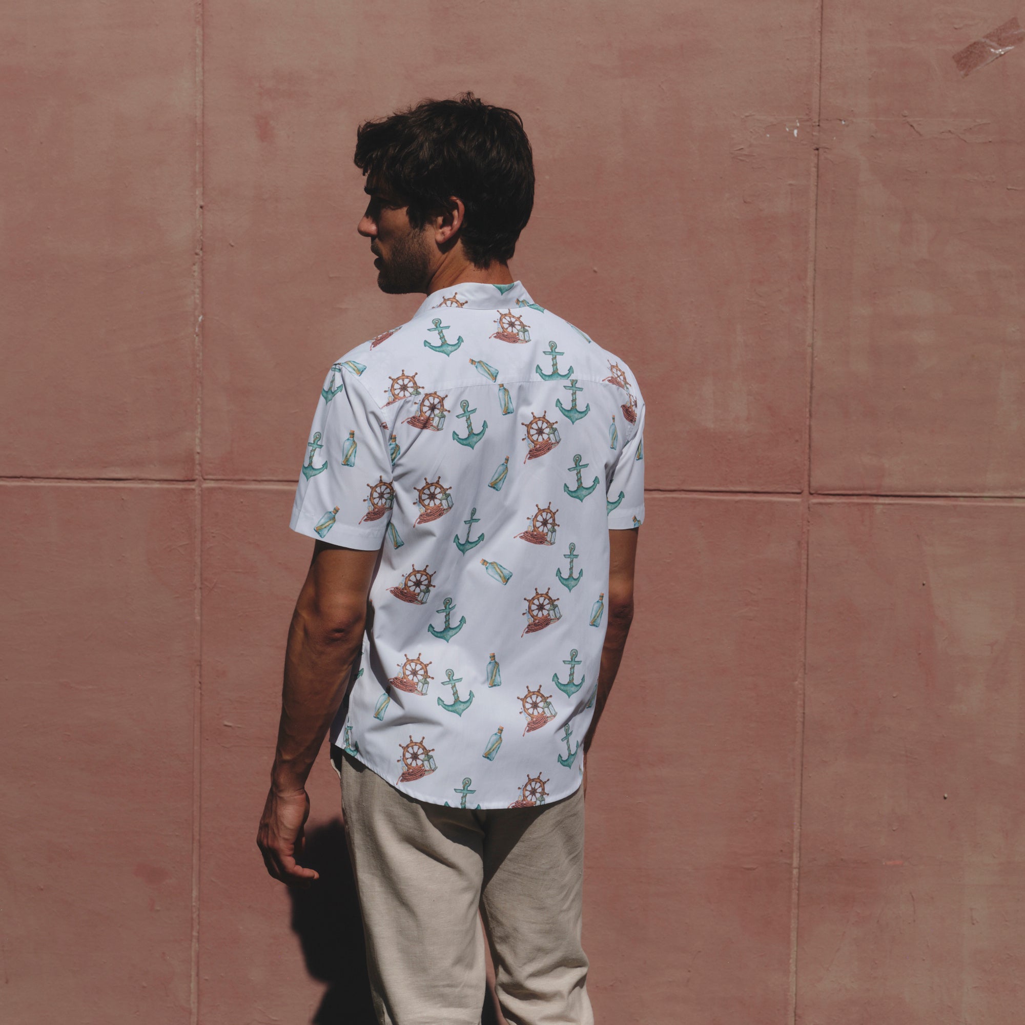Camisa estampada manga corta Rudder