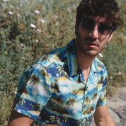 Camisa hawaiana manga corta Green Island