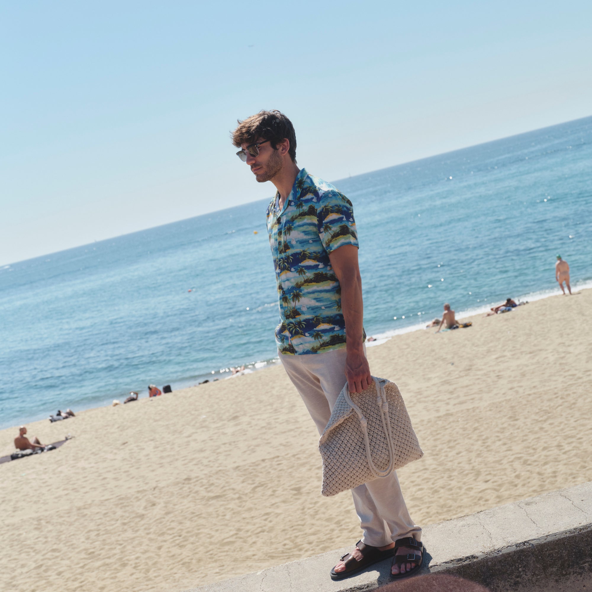 Camisa hawaiana manga corta Green Island