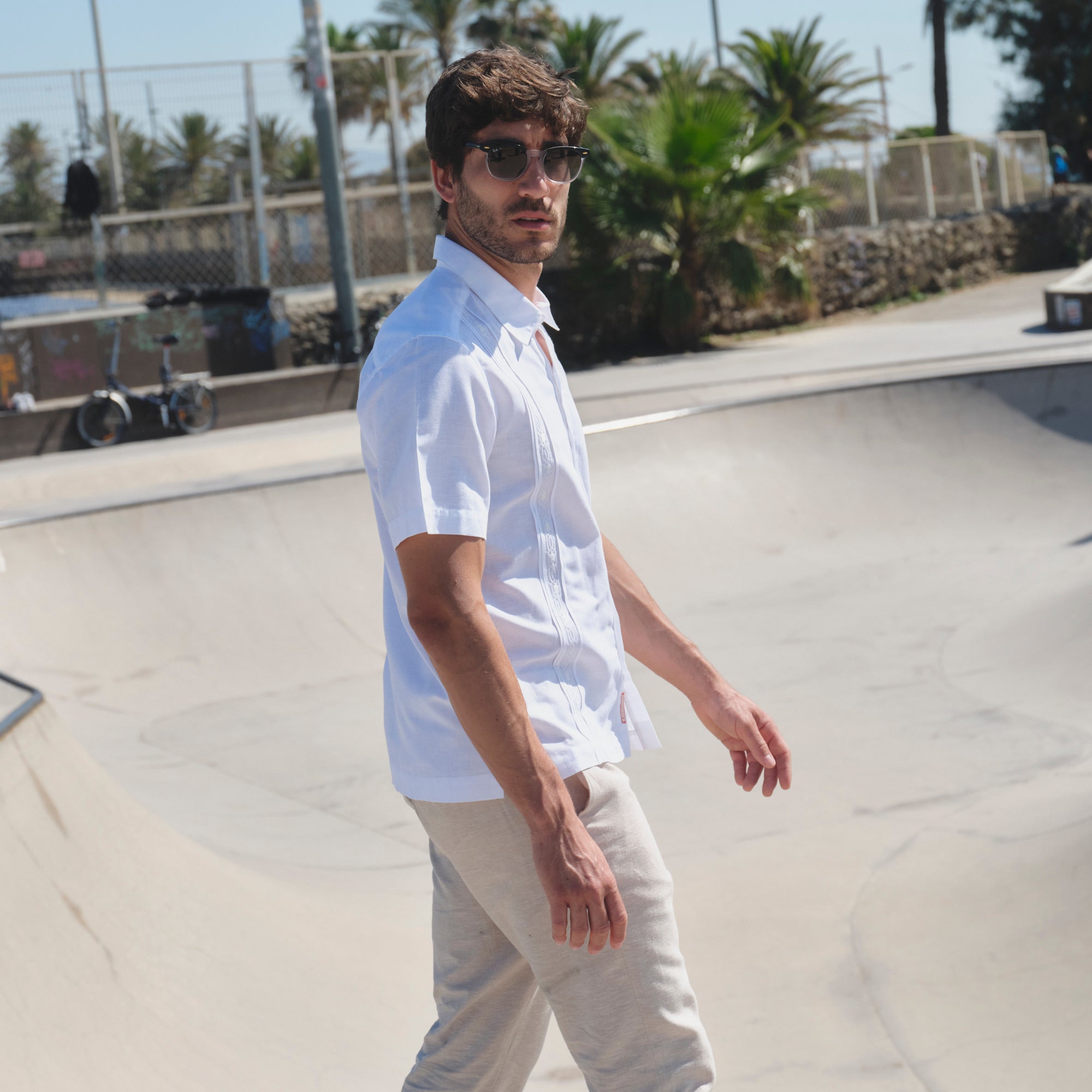 Camisa guayabera manga corta Miller