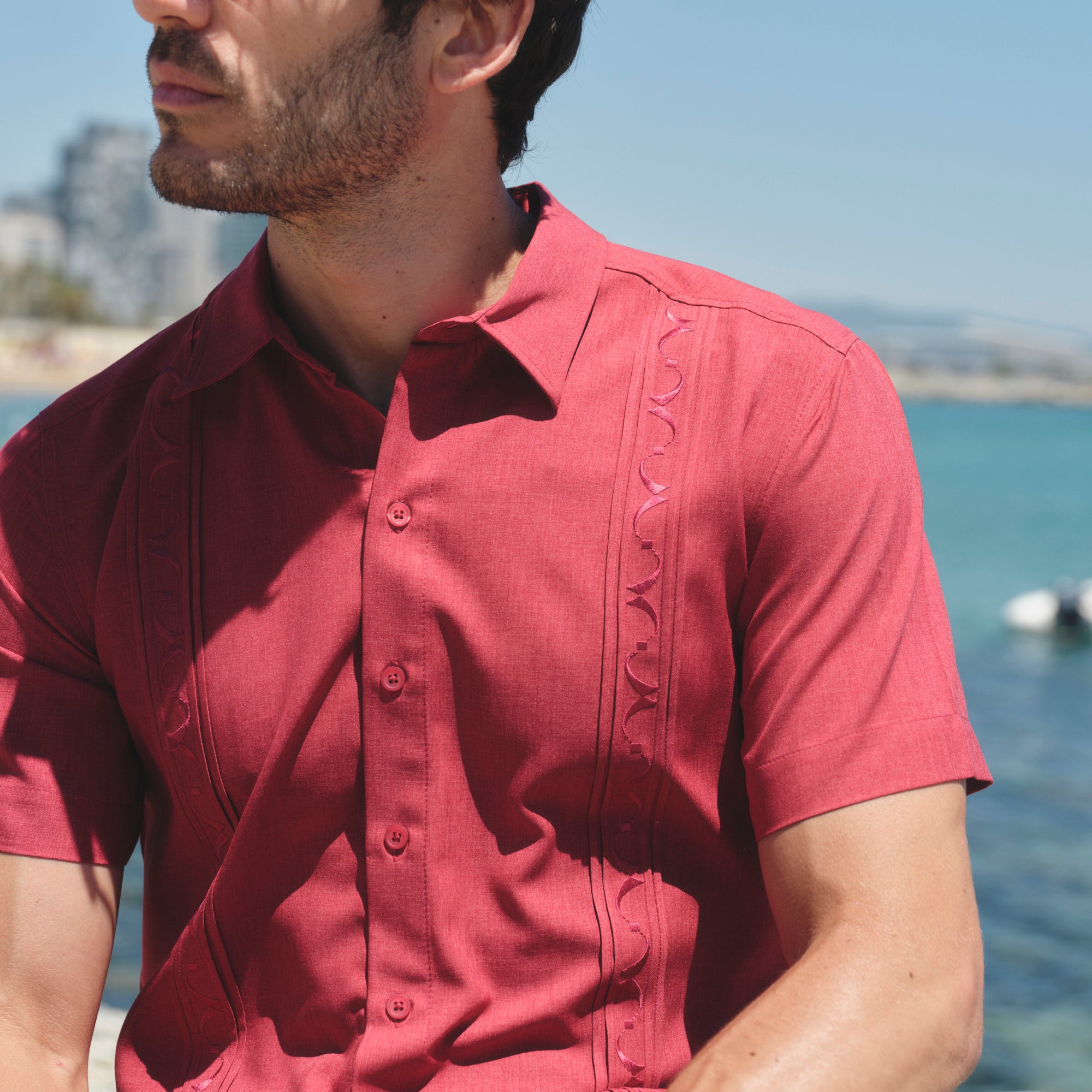 Camisa guayabera manga corta Arlequin
